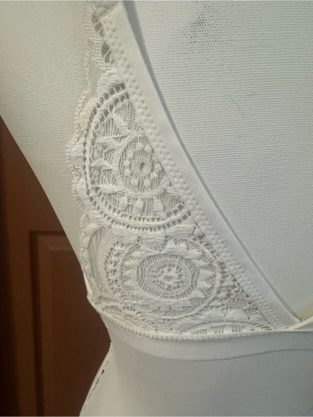 Aerie NWT Cream Lace-Trim Bralette - Picture 4 of 6